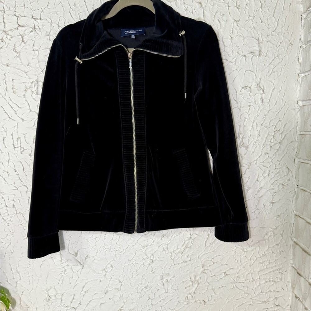 Jones New York Black Velvet Jacket - Picture 5 of 10